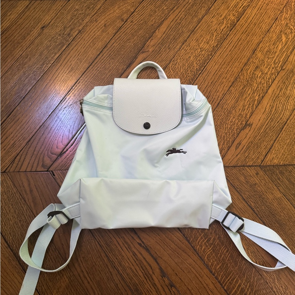 Longchamp Le Pliage Original M Backpack light blue